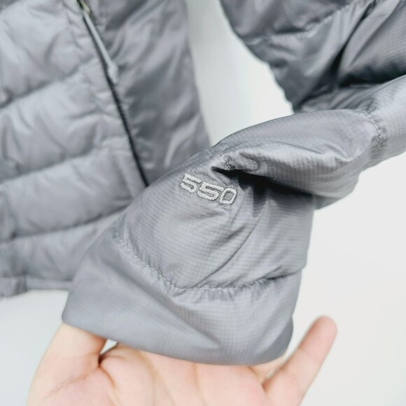 The North Face Womens Down Puffer Jacket Flare S Grey Nylon Packable Lightweight - Picture 5 of 15